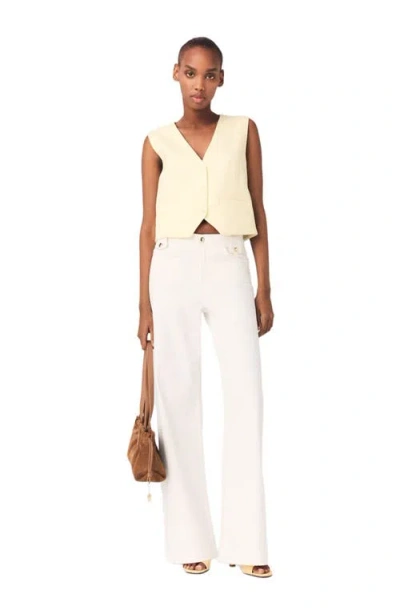 Maje Tailored Jacket In Yellow