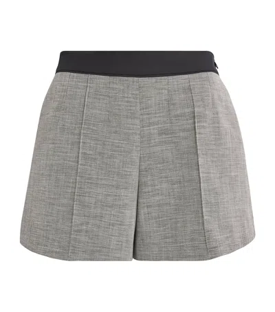 Maje Tailored Shorts In Gray
