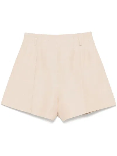 Maje Tailored Shorts In Neutrals
