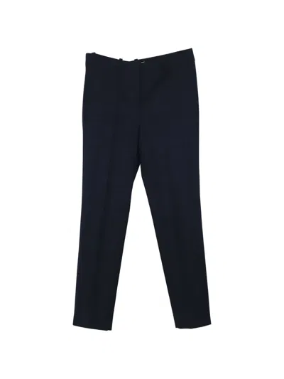 Pre-owned Maje Tailored Trousers In Blue
