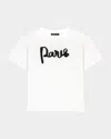 Maje Embroidered Paris T-shirt In White