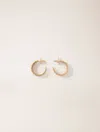 Maje Tapered Gold Mini Hoop Earrings In Gold