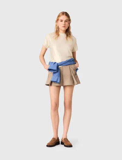 MAJE LAMÉ T-SHIRT