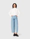 Maje Textured Balloon Jeans In Multi