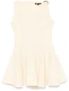 Maje Textured Mini Dress In Yellow