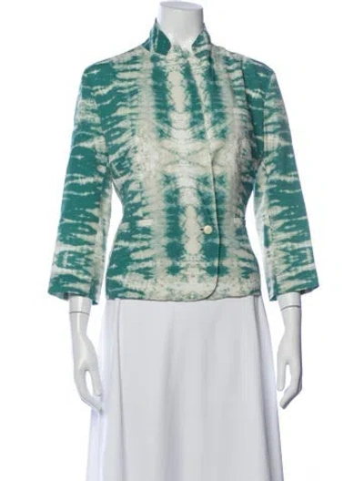 Pre-owned Maje Tie-dye Print Jacket In Neutrals