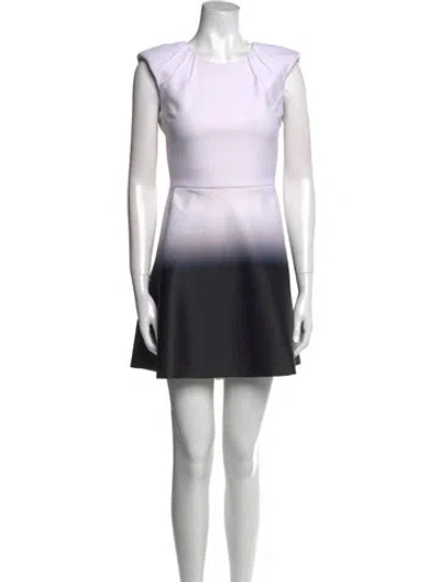 Pre-owned Maje Tie-dye Print Mini Dress In White