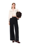 Maje Topstitched Cropped Cardigan In Neutral