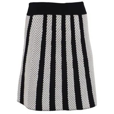Maje Trapeze Mini Skirt In Black Polyamide