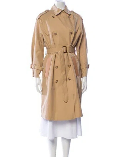 Pre-owned Maje Trench Coat In Brown