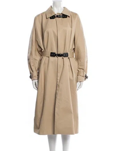 Pre-owned Maje Trench Coat In Brown/neutrals