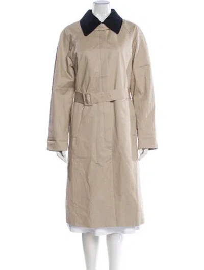 Pre-owned Maje Trench Coat In Neutral