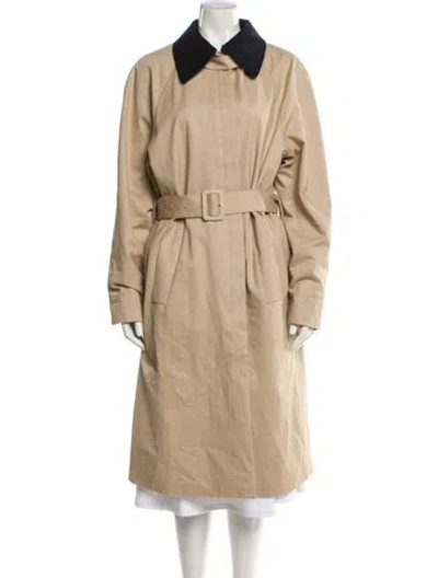 Pre-owned Maje Trench Coat In Neutral