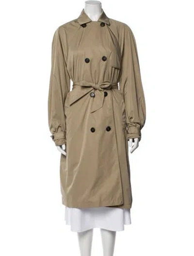 Pre-owned Maje Trench Coat In Neutral