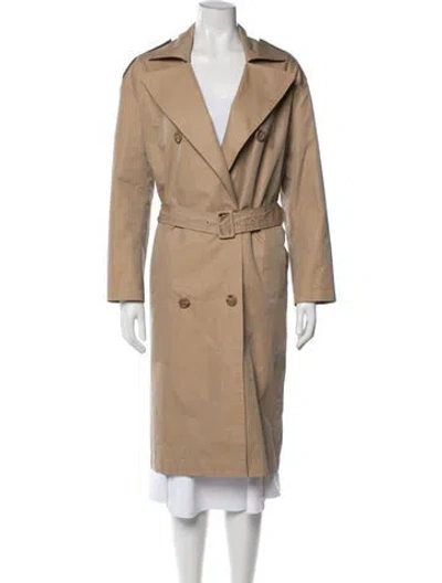 Pre-owned Maje Trench Coat In Neutral