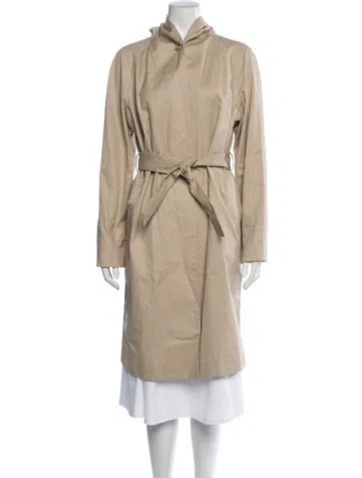 Pre-owned Maje Trench Coat In Neutrals