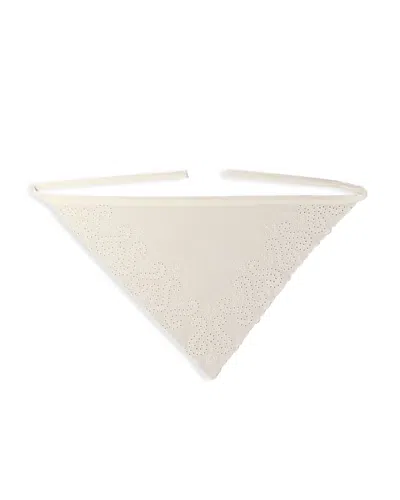Maje Triangle Tie Scarf In White