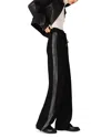 Maje Trousers With Rhinestone Band In Black