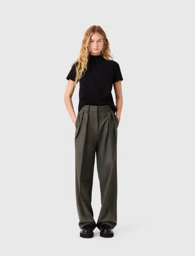 Maje T-shirt With Back Zip In Black