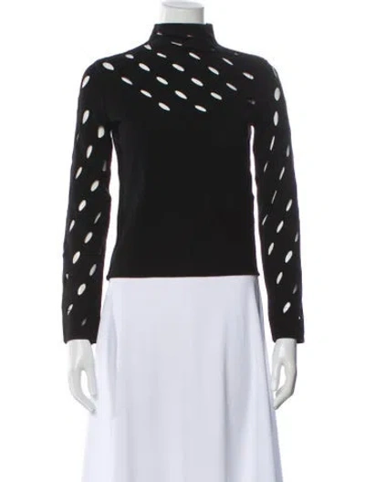 Pre-owned Maje Turtleneck Sweater In Black