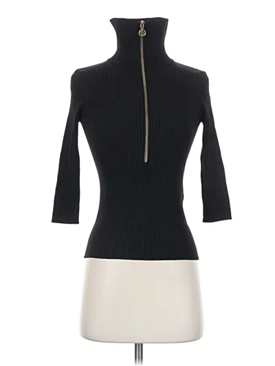Pre-owned Maje Turtleneck Sweater In Black