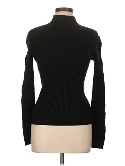 Pre-owned Maje Turtleneck Sweater In Black
