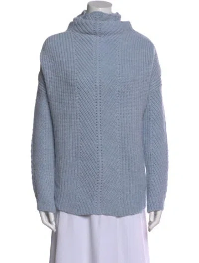 Pre-owned Maje Turtleneck Sweater In Blue