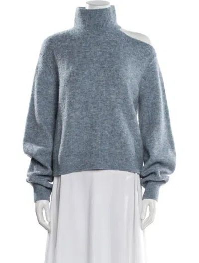 Pre-owned Maje Turtleneck Sweater In Blue
