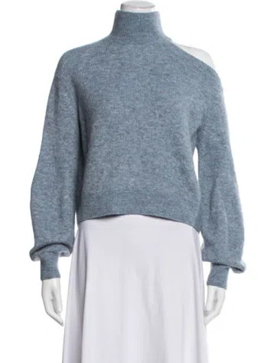 Pre-owned Maje Turtleneck Sweater In Blue