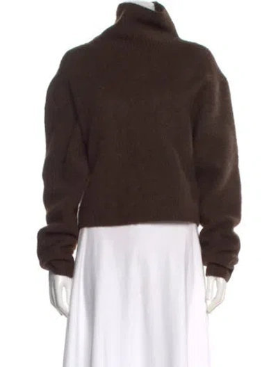 Pre-owned Maje Turtleneck Sweater In Brown