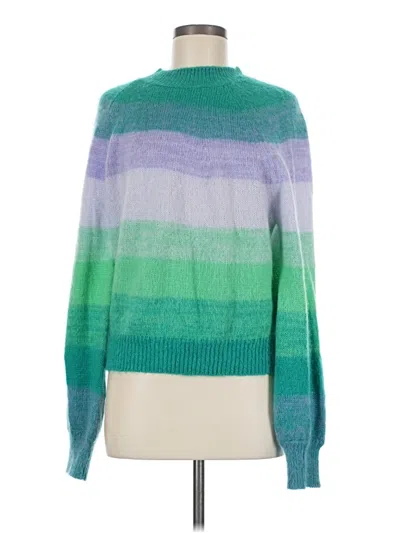 Pre-owned Maje Turtleneck Sweater In Green