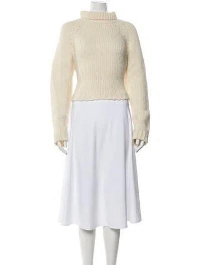 Pre-owned Maje Turtleneck Sweater In Neutral
