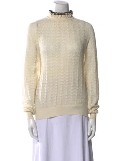 Pre-owned Maje Turtleneck Sweater In Neutral