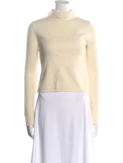 Pre-owned Maje Turtleneck Sweater In Neutral