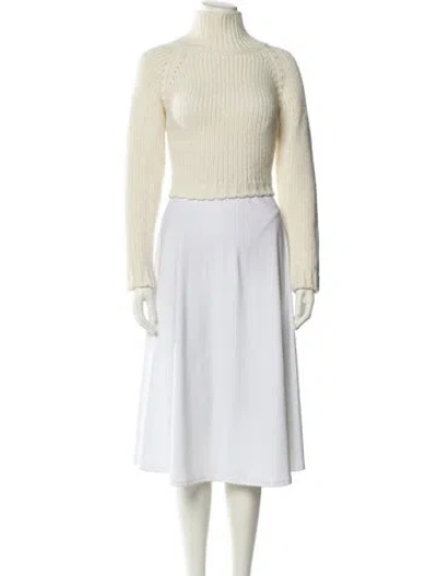 Pre-owned Maje Turtleneck Sweater In Neutral
