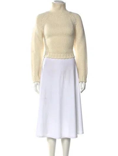 Pre-owned Maje Turtleneck Sweater In Neutral