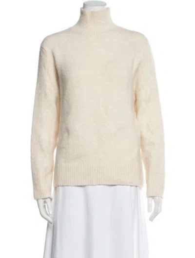 Pre-owned Maje Turtleneck Sweater In Neutral