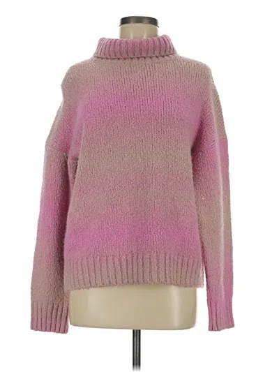 Pre-owned Maje Turtleneck Sweater In Pink