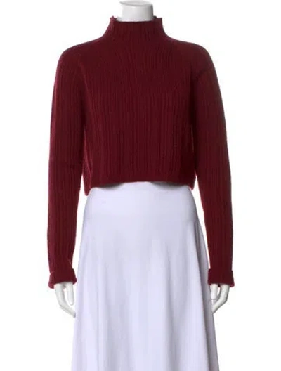Pre-owned Maje Turtleneck Sweater In Red