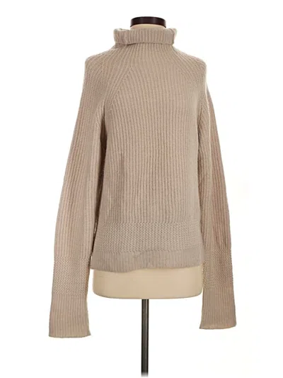 Pre-owned Maje Turtleneck Sweater In Tan