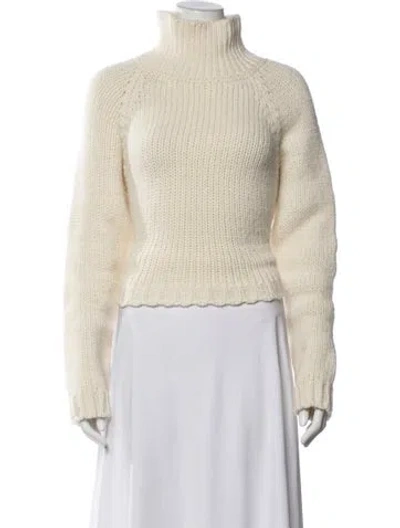 Pre-owned Maje Turtleneck Sweater W/ Tags In White