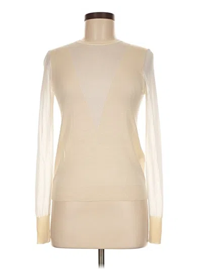 Pre-owned Maje Turtleneck Sweater In White