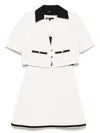 Maje Tweed Dress And Jacket Set In White