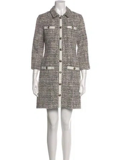 Pre-owned Maje Tweed Mini Dress In Pink