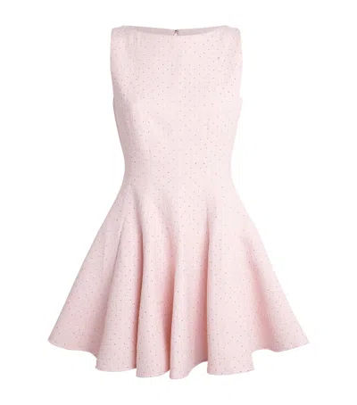 Maje Tweed Mini Dress In Pink