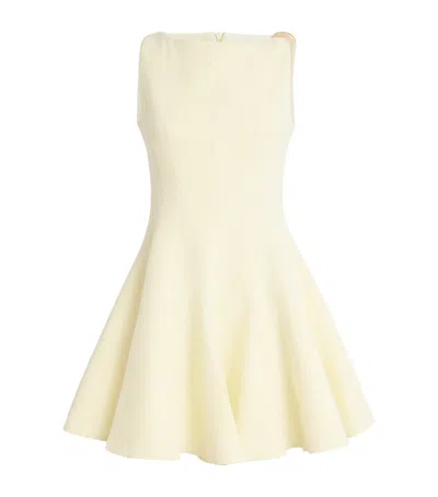 Maje Tweed Mini Dress In Yellow