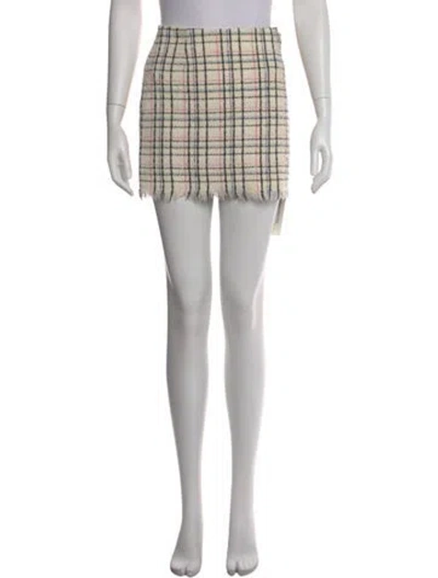 Pre-owned Maje Tweed Mini Shorts In Neutral