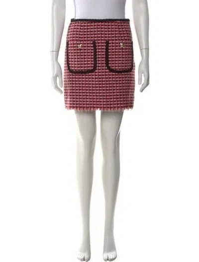 Pre-owned Maje Tweed Mini Skirt In Multi