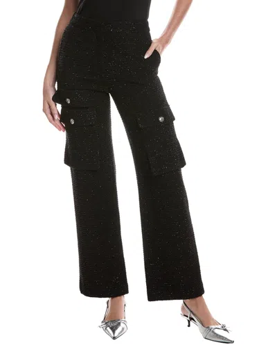 Maje Tweed Pant In Black