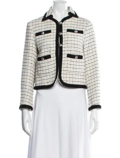 Pre-owned Maje Tweed Pattern Blazer